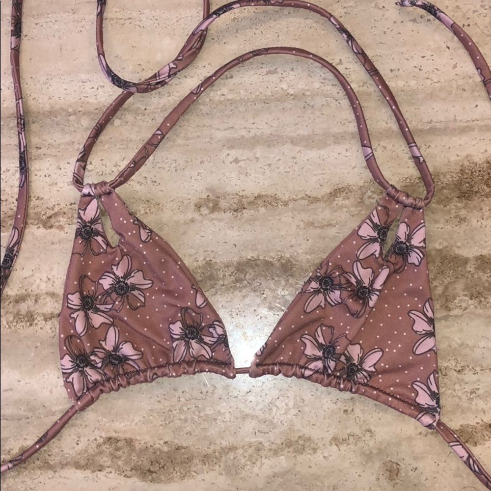 T. Rose swim top
